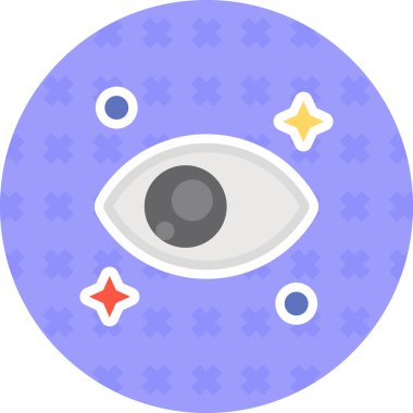 Göz simgesi vektör illüstrasyonu