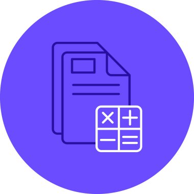 Belge simgesinin vektör illüstrasyonu