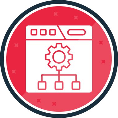 dişliler takvim sayfası vektör simgesi