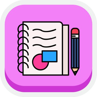 Vektör illüstrasyonu için web renk simgesi