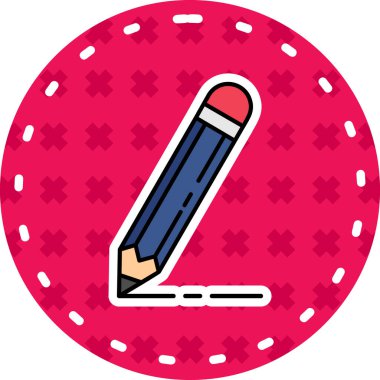 Kalem. Web simgesi basit illüstrasyon