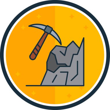 Baltalı bir simgenin vektör illüstrasyonu