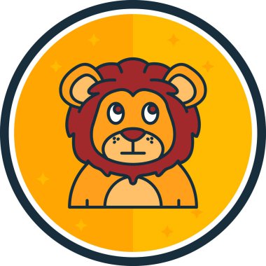 Maymun simgesi, vektör çizim