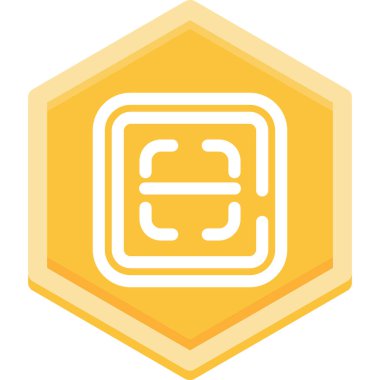 Bir çemberin simge vektör illüstrasyonu