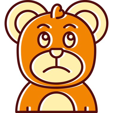 Kızgın ayı çizgi film illüstrasyon