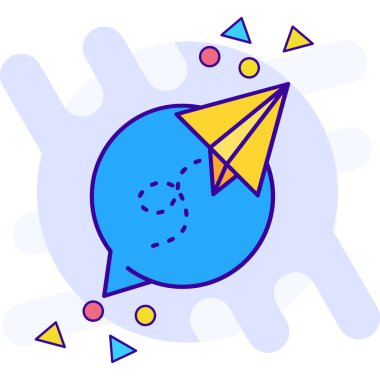 Balon. Web simgesi basit tasarım