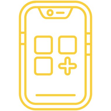 Akıllı telefon simgesi. vektör illüstrasyonu