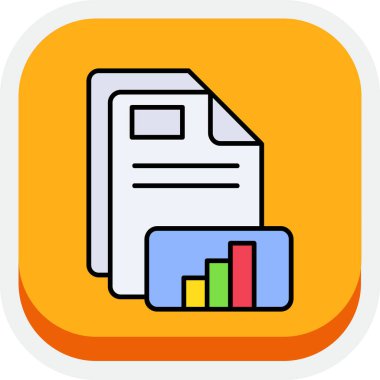 belge simgesi, vektör çizimi