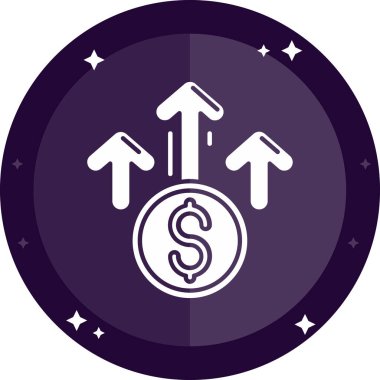 Vektör çizim dolar işareti simgesi