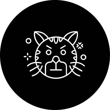 kedi simgesi vektör illüstrasyonu