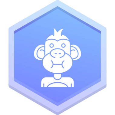 maymun ve hayvan şeklinde bir maymun.