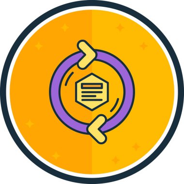 Zincir simgesi olan bir yıldızın vektör çizimi