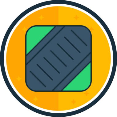 Bayrak. Web simgesi basit illüstrasyon