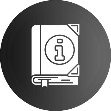 bilgi kabartması düz simge tasarımı