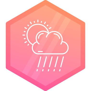 Moda tarzında izole edilmiş hava simgesi