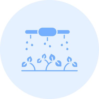 Sulama. Web simgesi basit illüstrasyon