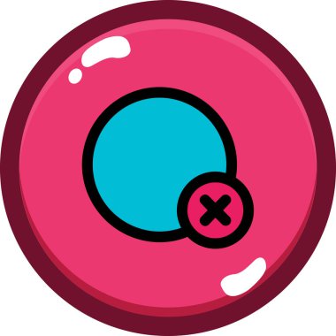 Top bowling oyunu simgesi - taslak biçimi