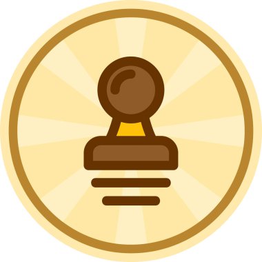 Rozet simge vektör çizim