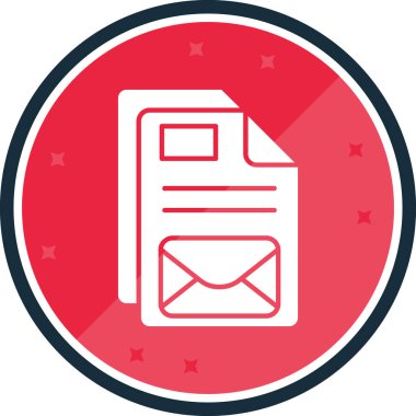 Zarf. Web simgesi basit illüstrasyon