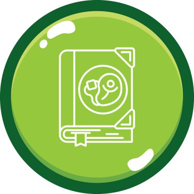 Çizgi film simgesinin vektör çizimi