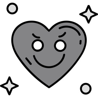 kalp simgesi, vektör illüstrasyonu