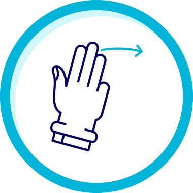 dur el simgesi, vektör illüstrasyonu