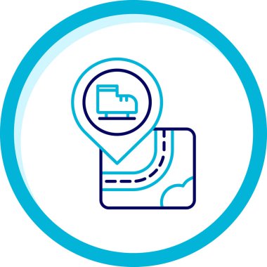 Bir araba simgesinin vektör illüstrasyonu