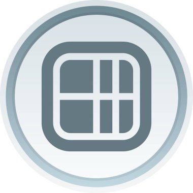 Mavi düğmenin vektör illüstrasyonu