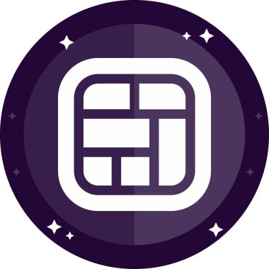 Bir kredi kartının modern ve şık bir simgesinin vektör çizimi