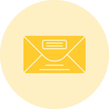 zarf e- posta iletisi ikonu vektör illüstrasyon tasarımı