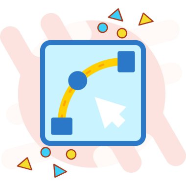 ok imleç yönü simgesi - taslak biçimi