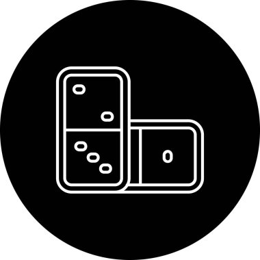 Bir zar simgesinin vektör illüstrasyonu