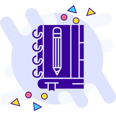 Kalem kalem. Web simgesi vektör illüstrasyonu