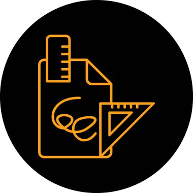 Bir simgenin vektör illüstrasyonu