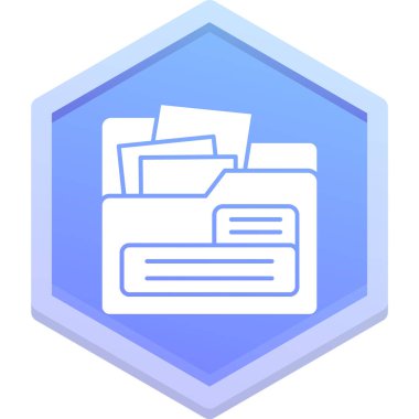 dosya klasör simgesi. vektör çizim