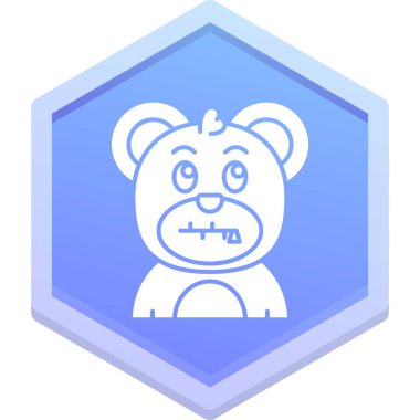 Ayı. Web simgesi basit illüstrasyon