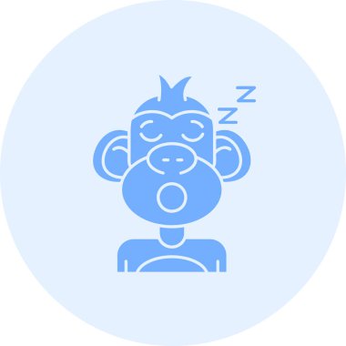 maymun ikon vektör illüstrasyonu