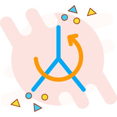 Çağdaş karalama simgesinin el çizimi vektör çizimi