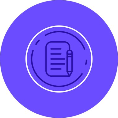 Kalem simgesi, vektör illüstrasyonu