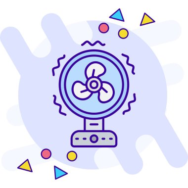 fan rengi simgesi. Hayran tabelası. Vektör illüstrasyonu.