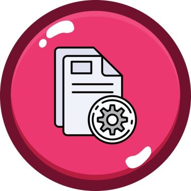 Yazıcı. Web simgesi basit illüstrasyon