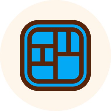 Çikolata. Web simgesi basit illüstrasyon