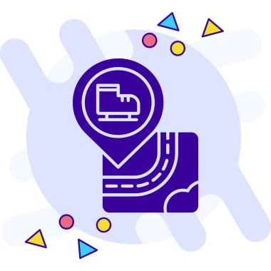 konum haritası gps simgesi