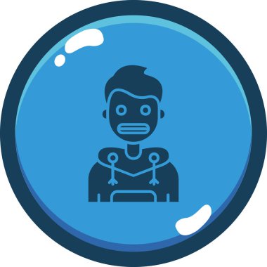 Bir insan simgesinin vektör illüstrasyonu