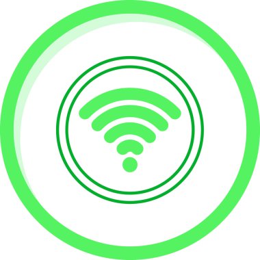 wi - fi simgesi modada izole edilmiş arka plan