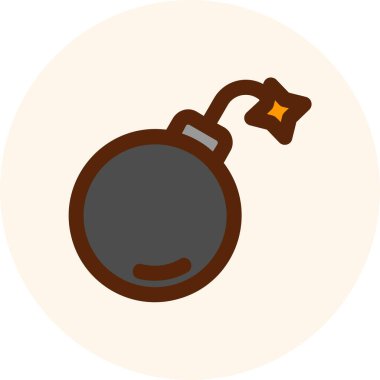 Bomba simgesi vektör illüstrasyonu