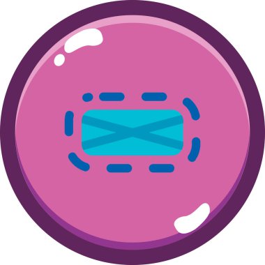 Sünger. Web simgesi basit illüstrasyon