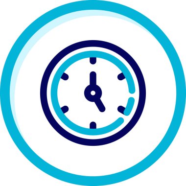 Saat simgesi, vektör illüstrasyonu