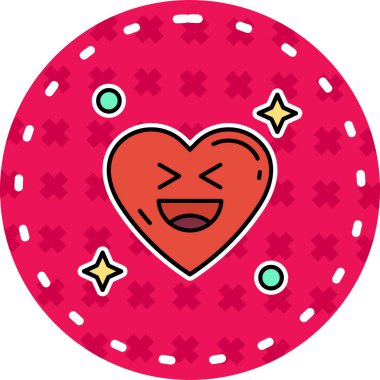 Kalp. Web simgesi basit illüstrasyon