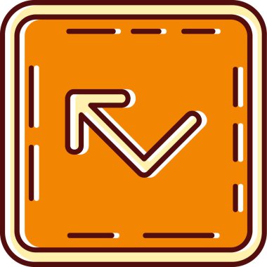 ok simgesi vektör illüstrasyonu